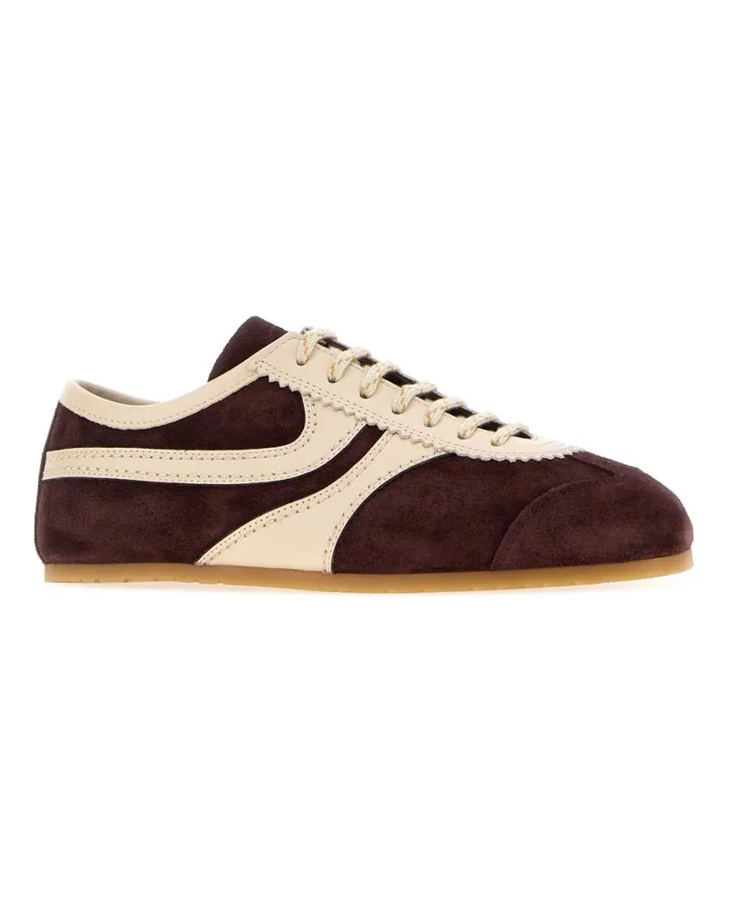 Dries van Noten Darkpurple Sneaker Brown