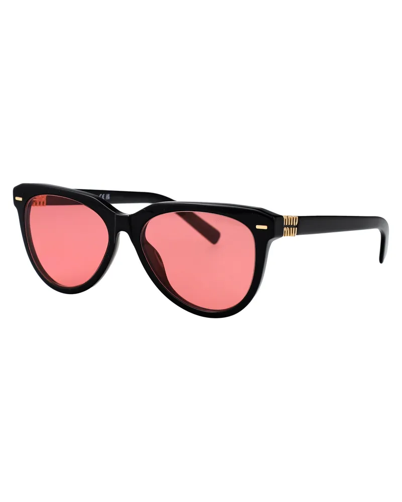 Miu Miu Women's Sunglasses 0mu 12zs Black Acetate Black