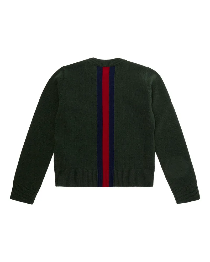 Gucci Web Embroidery Sweater — Green Green