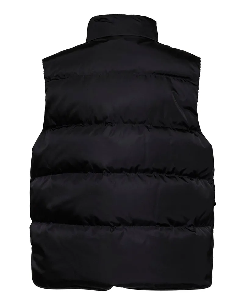Prada Women's Padded Vest Re-Nylon Black Recycled Polyamide Puffer Jackets Black