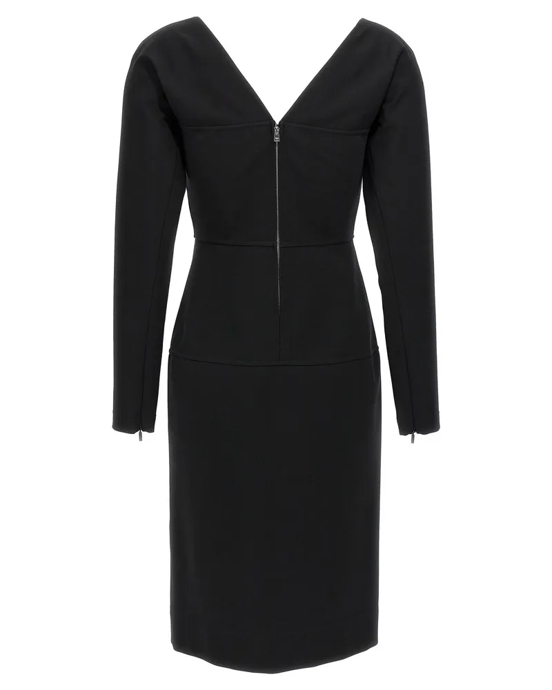 Fendi Techno Jersey Dress — Black Black