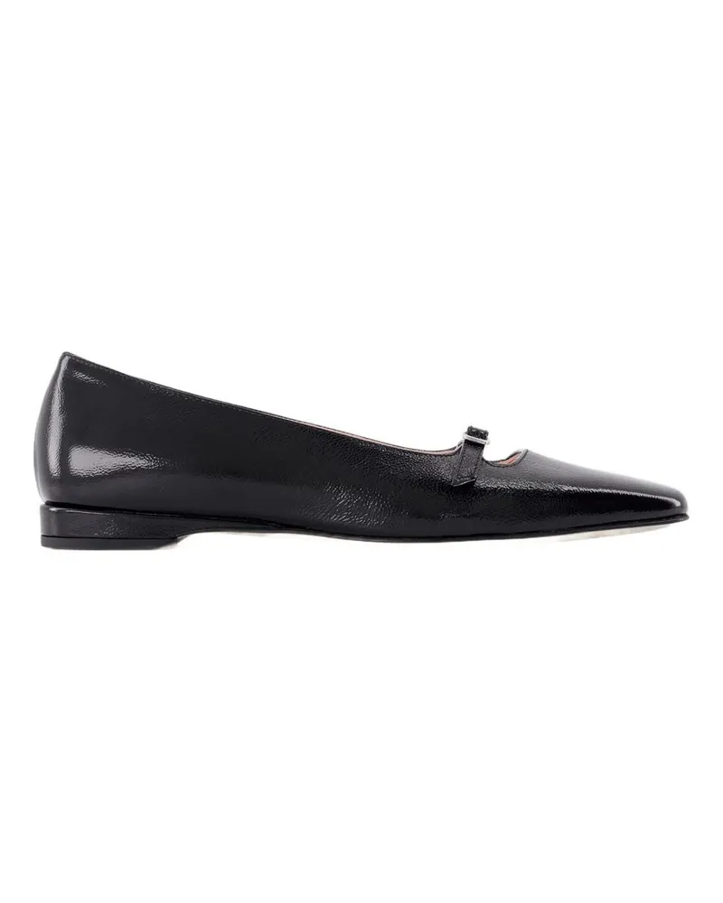 Carel Women's Emilie Ballerinas -  Leather Black Calfskin Shoes Flat-Shoes Black