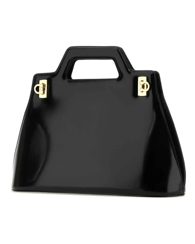 Ferragamo Wanda Top Handle Bag — Black Black