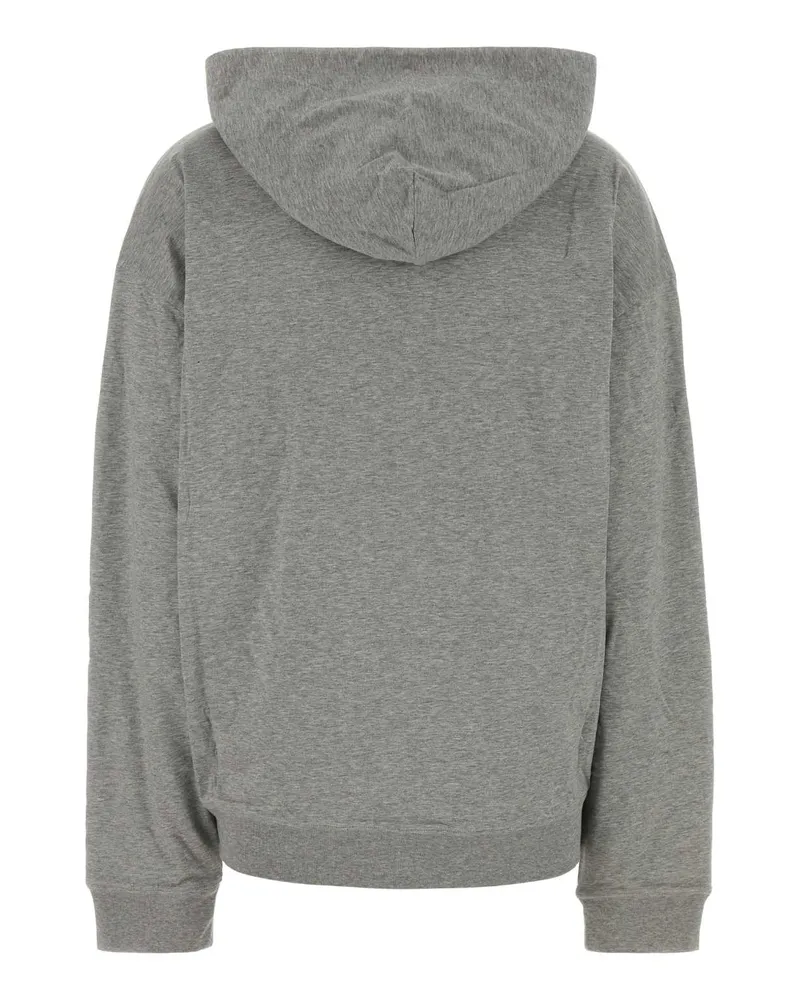 Miu Miu Women's Grey Cotton Sweatshirt Grigio Exterior: Felpe Sweater Gray