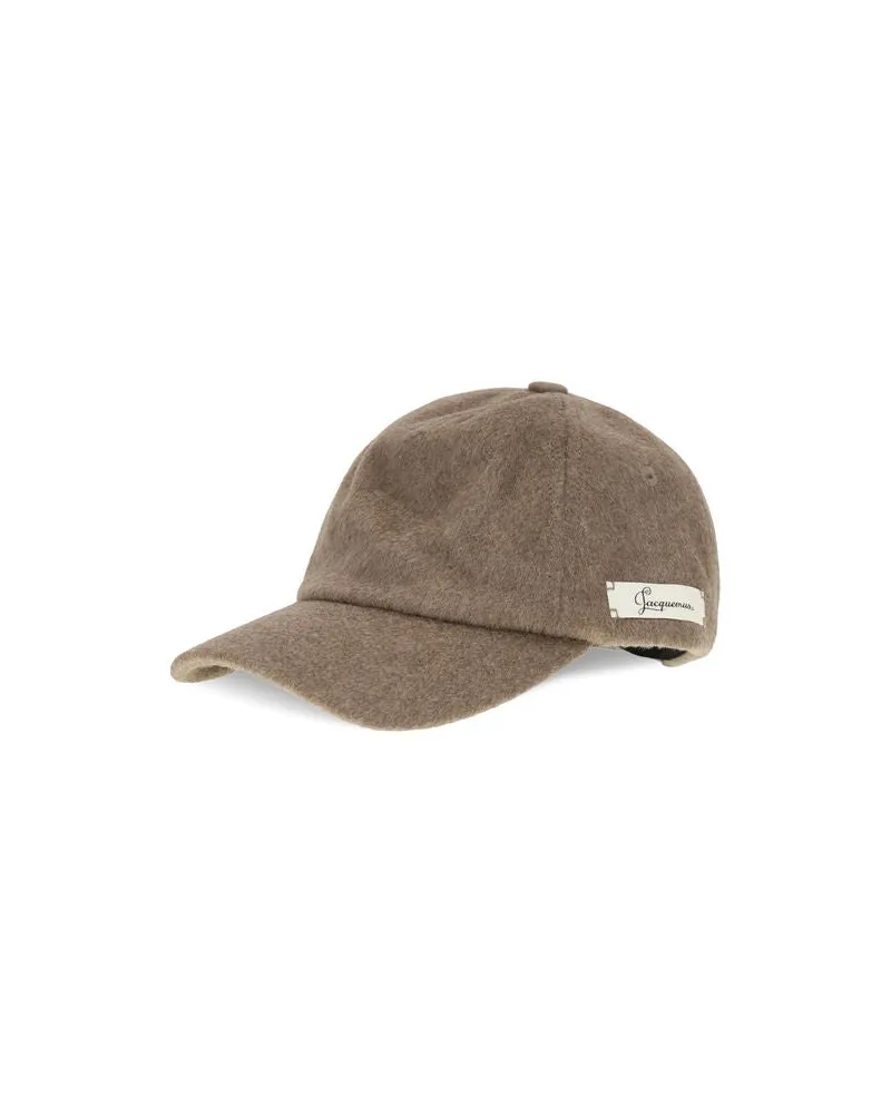 Jacquemus JAACU00852AW00701850BB Wool Baseball Cap — Brown Brown