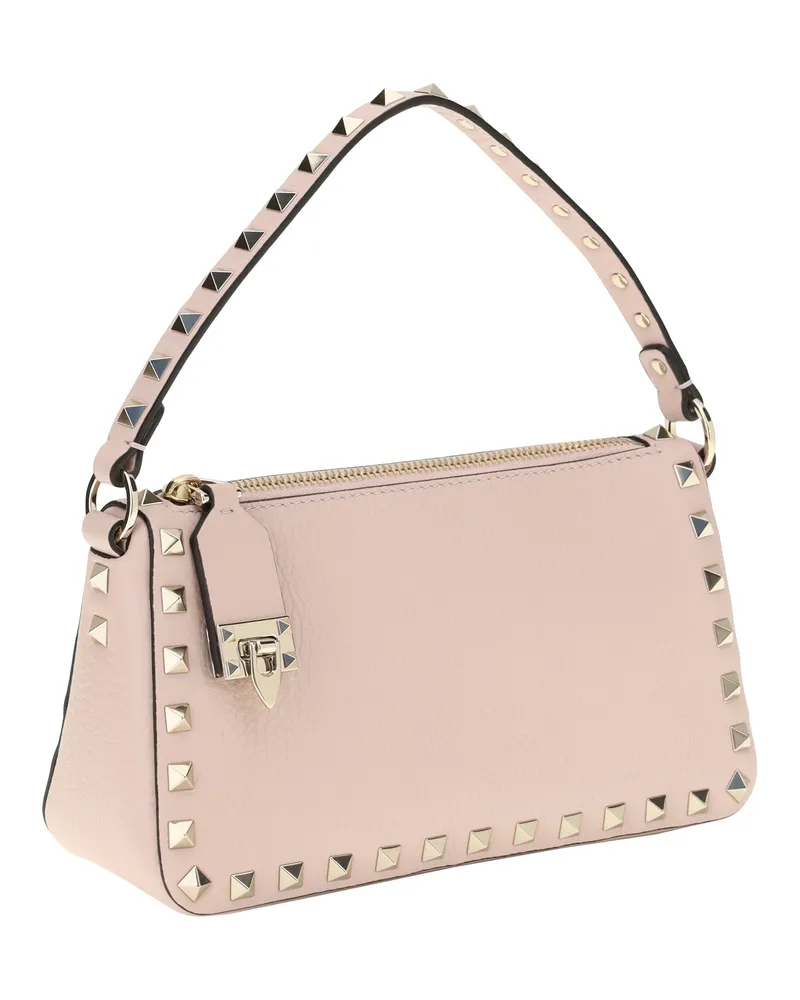 Valentino Garavani Women's Shoulder Bag Rockstud Leather Rose Quartz Calf Pink