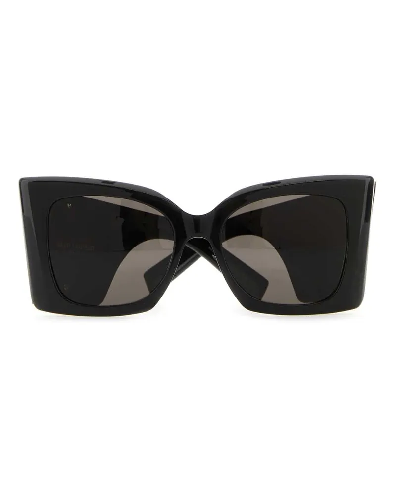 Saint Laurent Men's Black Acetate Sl M119 Blaze Sunglasses Blackblackblack Exterior: Occhiali Da Sole Black