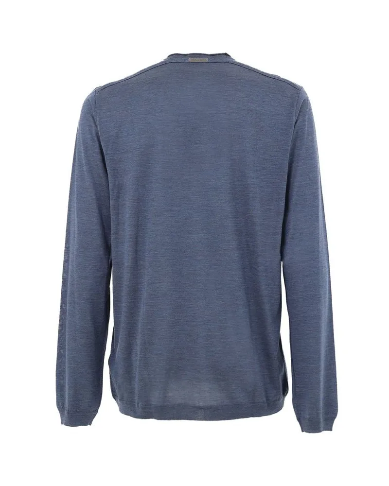 Dolce & Gabbana Men's Blue Silk Sweatshirt Clothing Blue
