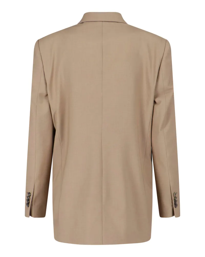 LARDINI Women's Jackets Brown Wool Beige