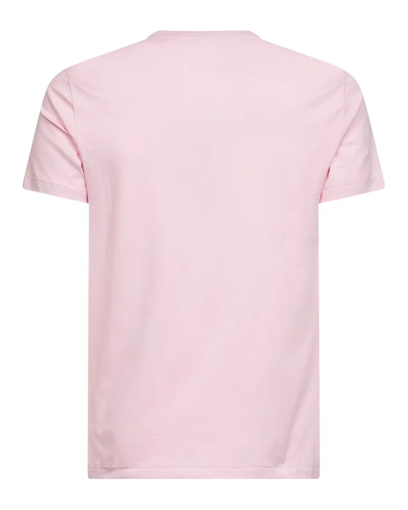 Ralph Lauren Pony-Embroidered Cotton Jersey T-Shirt — Pink Pink