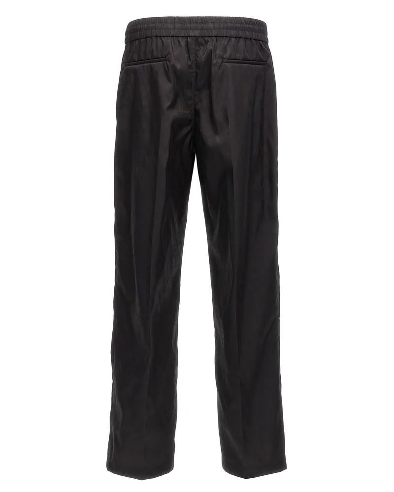 Valentino Garavani Toile Iconographe Nylon Trousers — Black Black