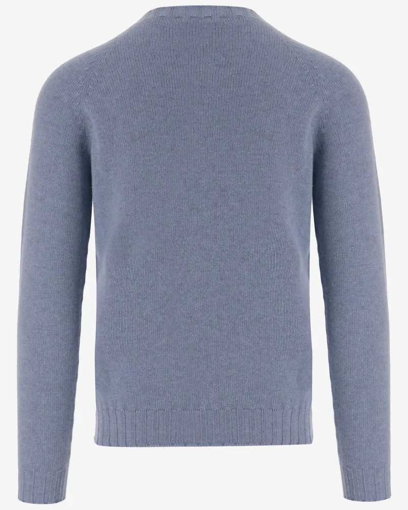 Tagliatore Men's Cashmere Sweater Light Blue Blue