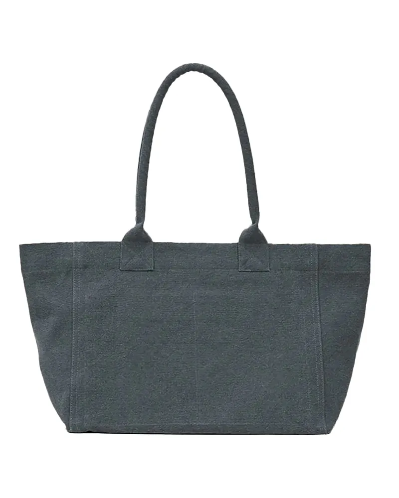 Isabel Marant Women's Tote Bag Yenky Faded Black Cotton Handbags Hand Black