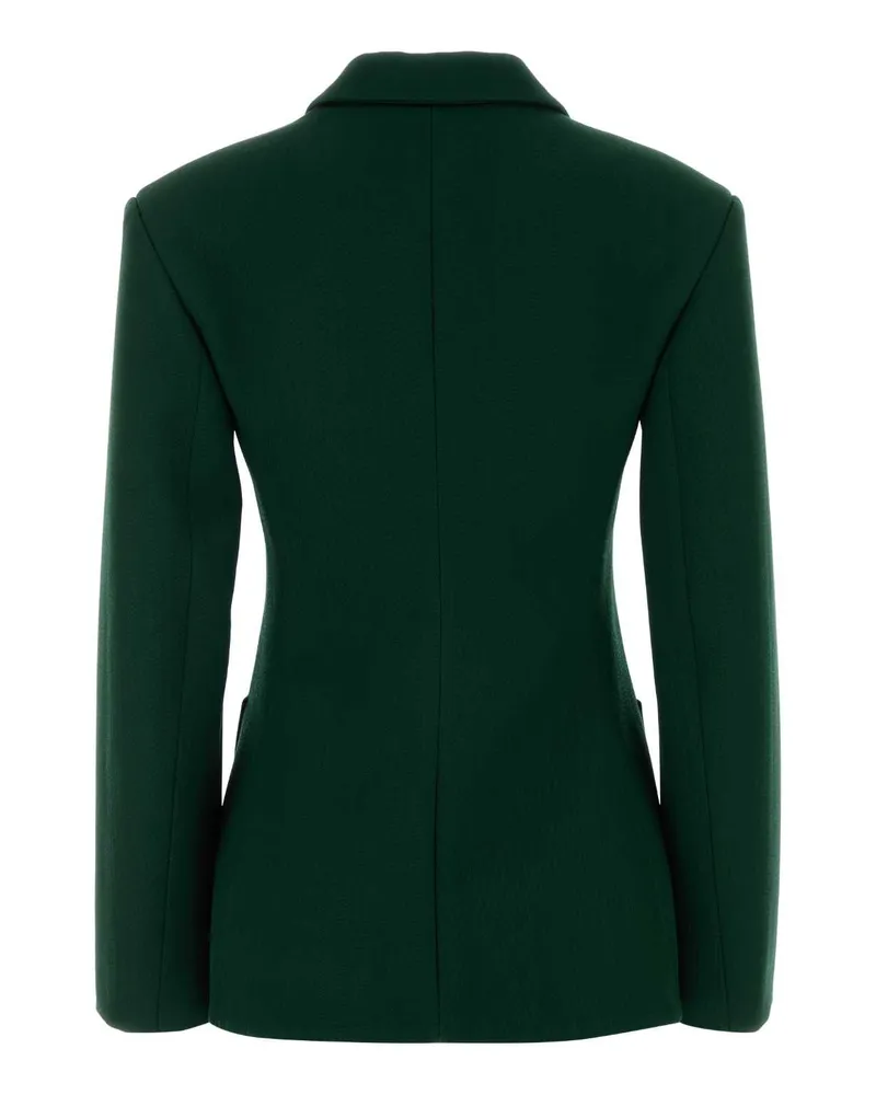 Loewe Women's Wool Blend Blazer Green Viscose Silk Blazers Green