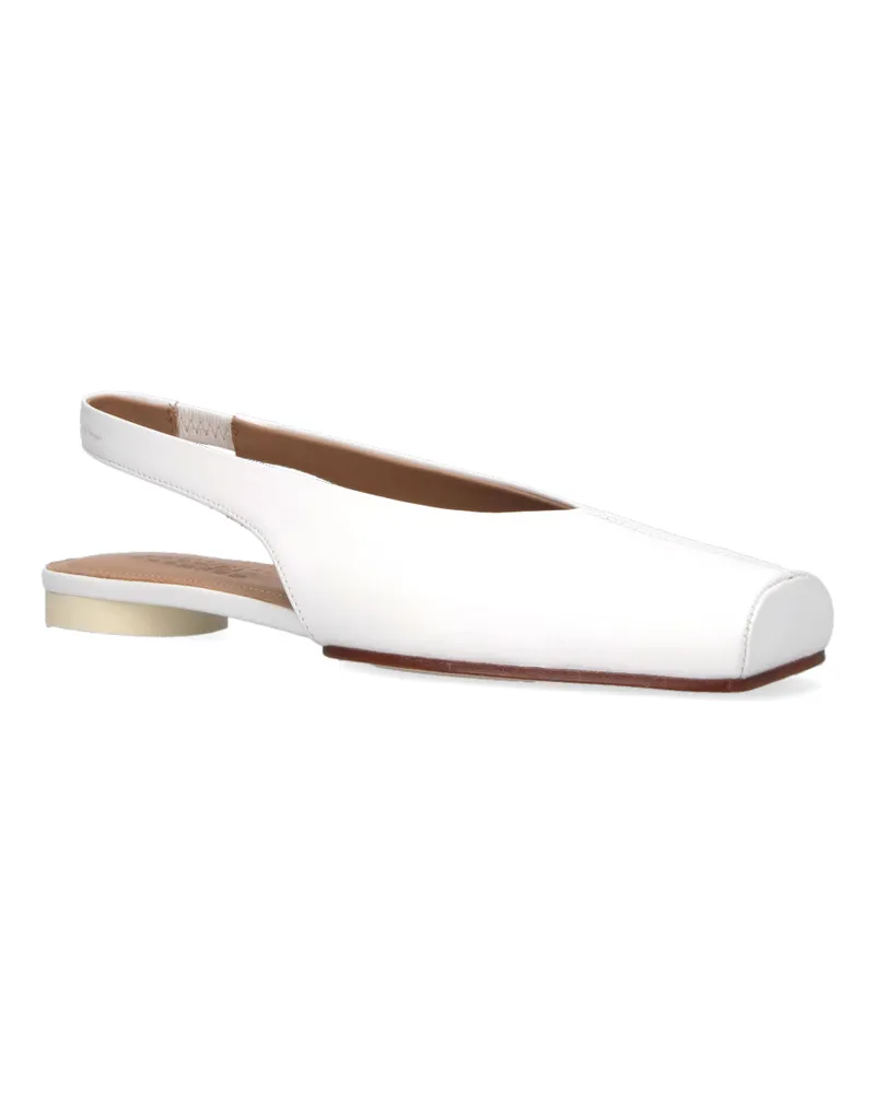 Maison Margiela Women's Flat Shoes White Upper: Ovine Leather White