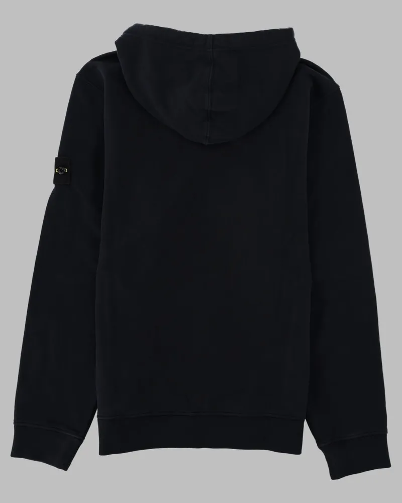 Stone Island Logo Patch Cotton Sweatshirt — Blue Blue