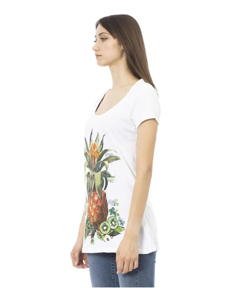 Just Cavalli White Cotton Women T-Shirt White