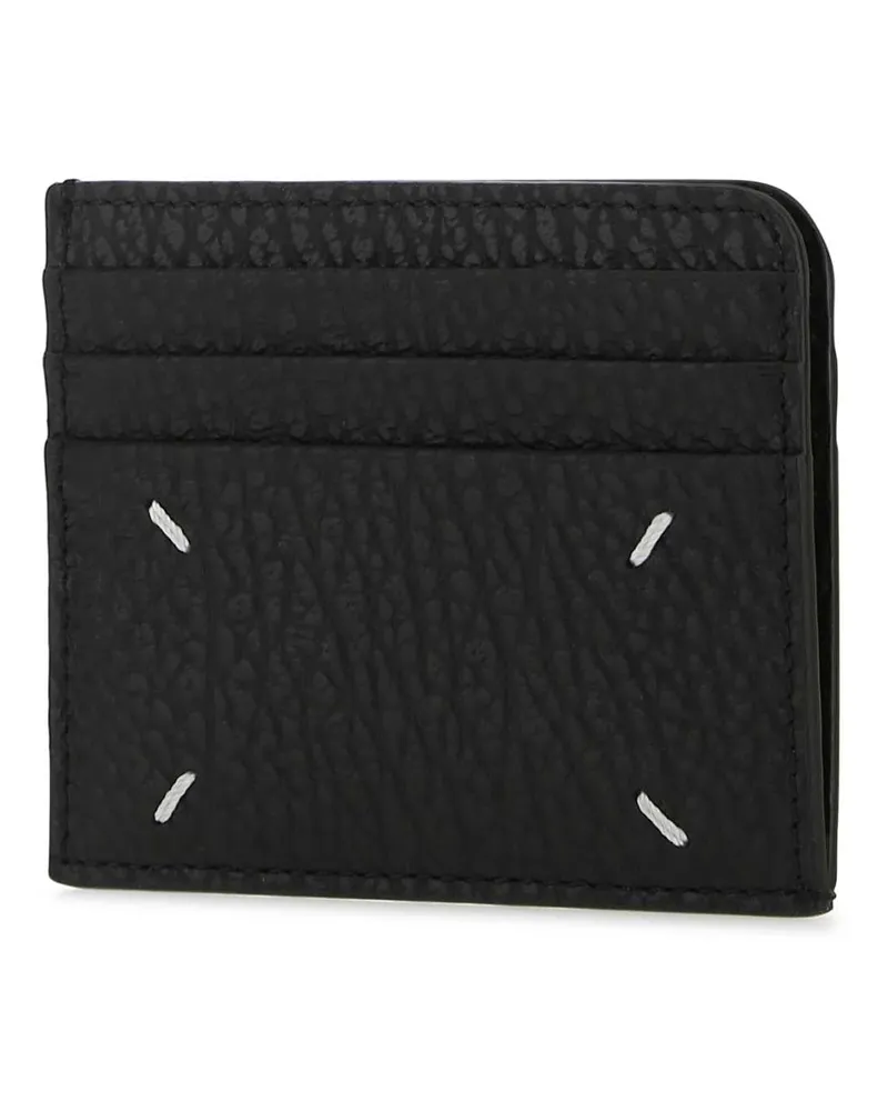 Maison Margiela Leather Card Case — Black Black
