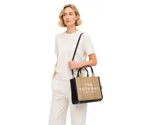 Women's Tote Bag Beige Leather - Tote-Bags