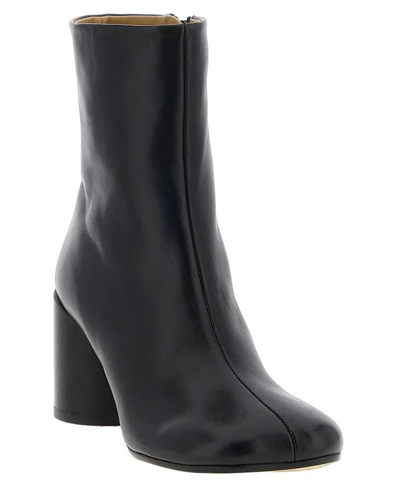 Maison Margiela Women's Black Polyester Ankle Boots Black