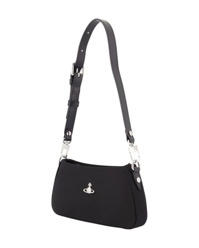 Vivienne Westwood Women's Tasha Shoulder Bag -  Synthetic Black Shoulder-Hobo-Bags Black