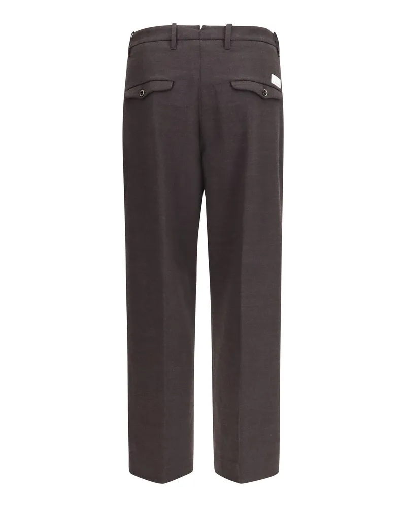 nine:inthe:morning Men's Kai Baggy Wool-Blend Pants M.glace Trousers Gray