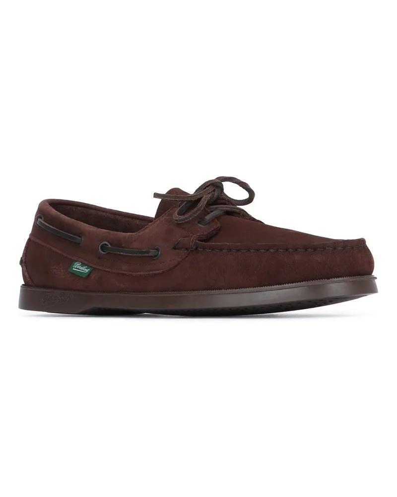 Paraboot Men's Barth Taurillonchocolatmarinemarron Bull Calf Leather - Rubber Mocassini / Loafers Brown