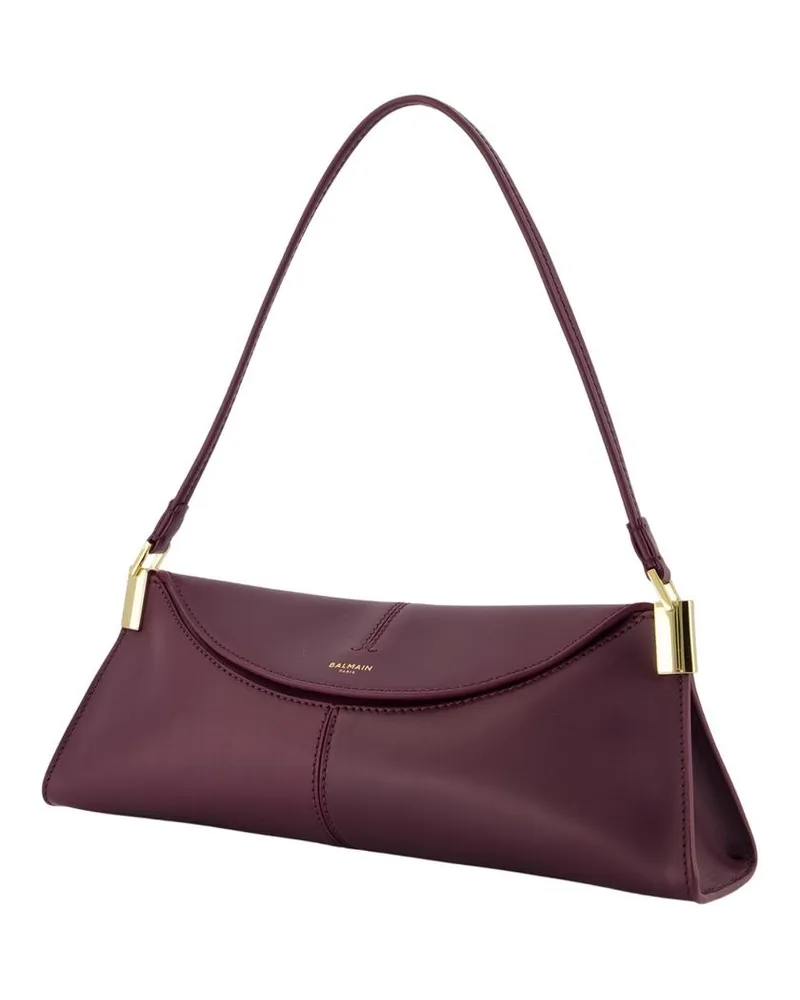 Balmain Shoulder Bag — Burgundy Burgundy