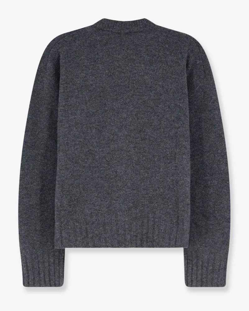 ALYSI Women's Sweater Merino-Cashmere Grey Merino Wool Gray