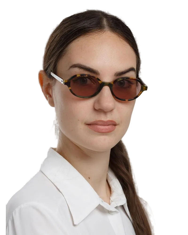 Furla Women's Sunglasses Burgundy-Glossy Havana Plastic Eyewear - Burgundy/glossy Brown