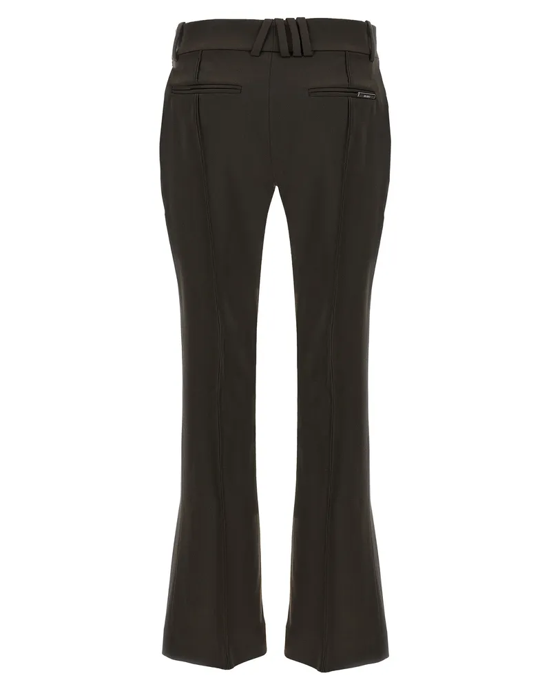 ATTICO Women's Brown Virgin Wool Flared Pants Brown