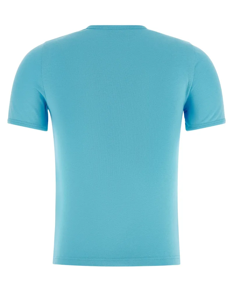 Courrèges Women Blue Cotton T-Shirt Blue