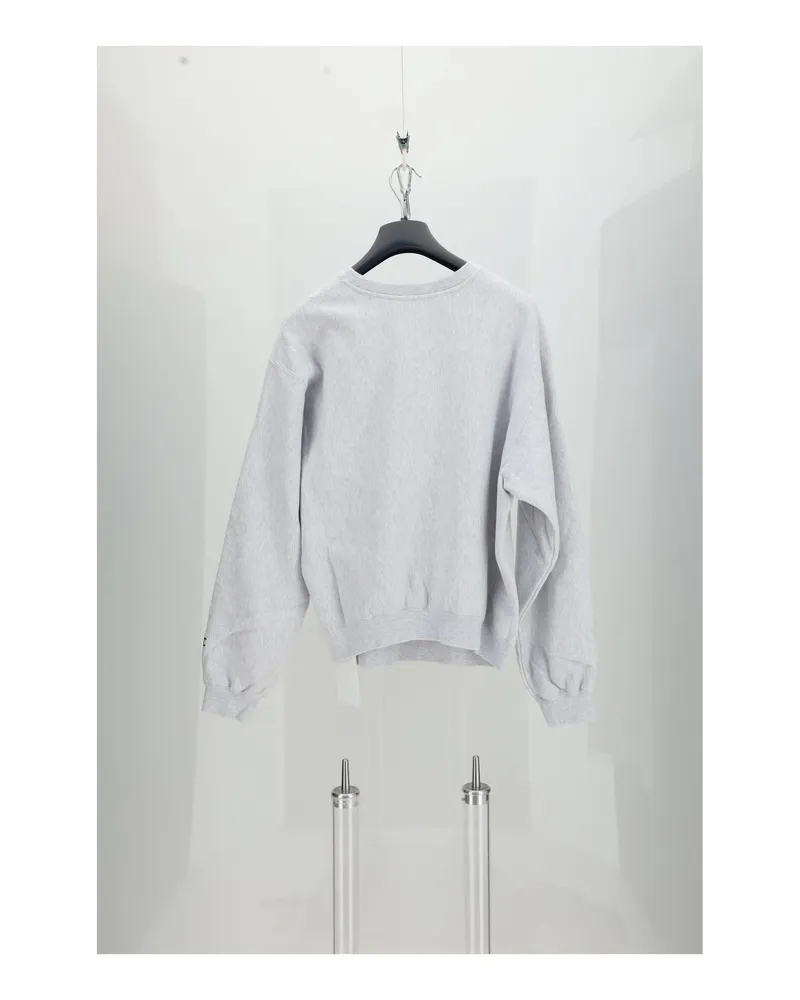 Celine Logo-Embroidered Cotton Sweatshirt — Gray Gray
