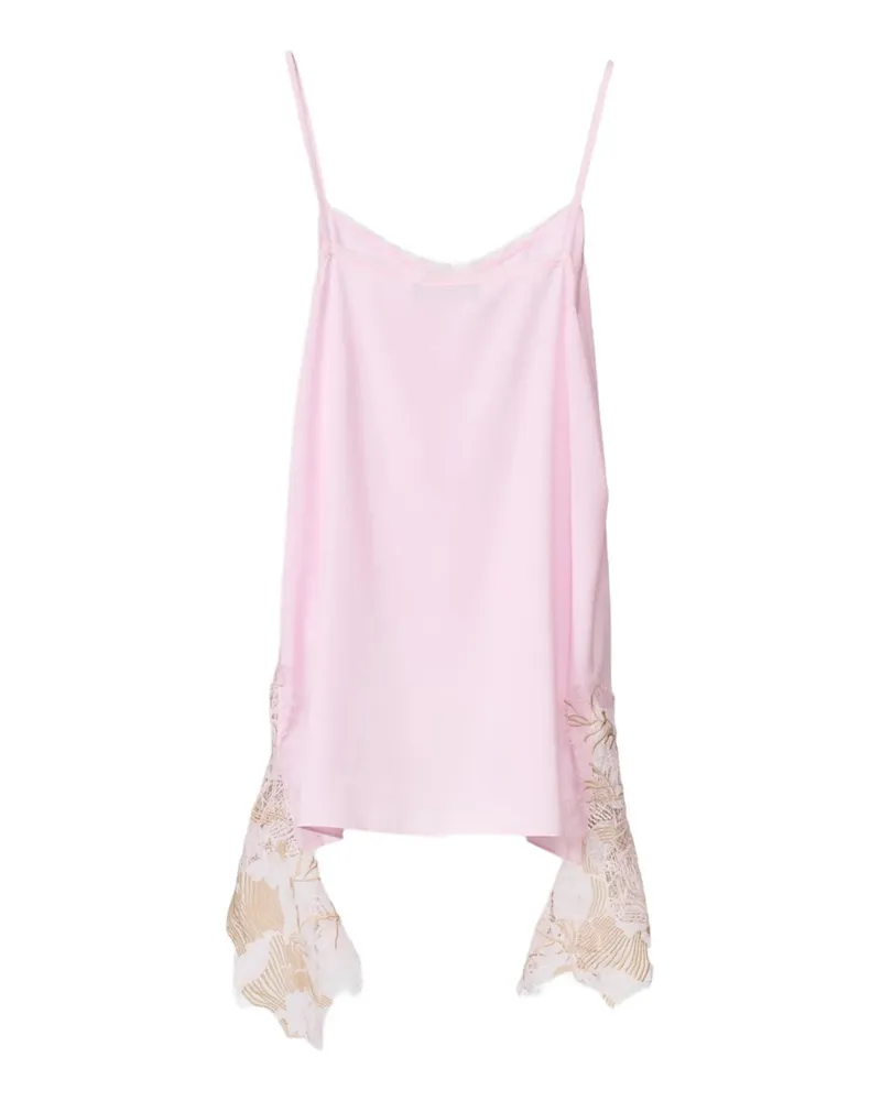Fabiana Filippi Women's Asymmetric Tank Top Ss26 W Pink