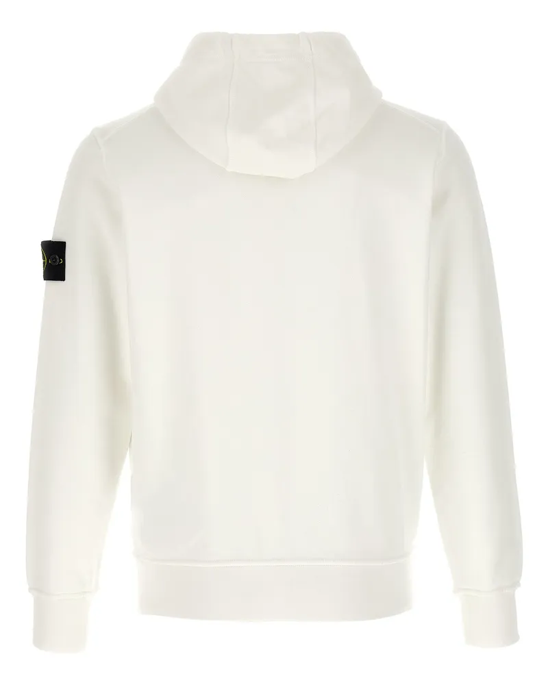 Stone Island Men's White Cotton Sweatshirt Clothing White
