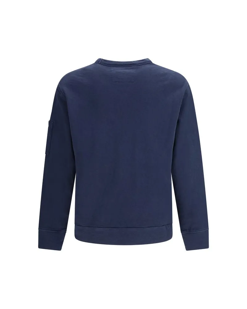 C.P. Company Men Blue Cotton Sweatshirt Clothing Navy