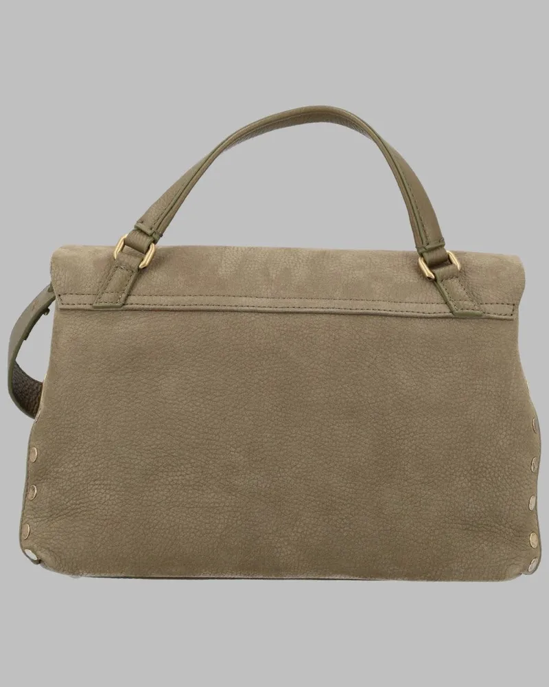 Zanellato Postina Leather Shoulder Bag — Green Green