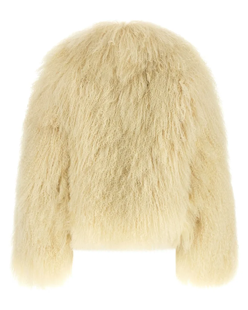 BLANCHA Women's Beige Cashmere Biker Jacket Clothing Beige