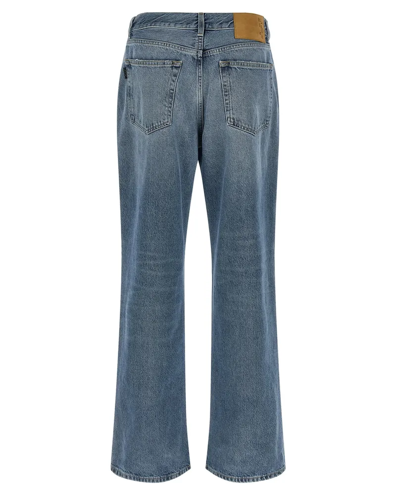 Haikure Straight-Leg Denim Jeans — Blue Blue