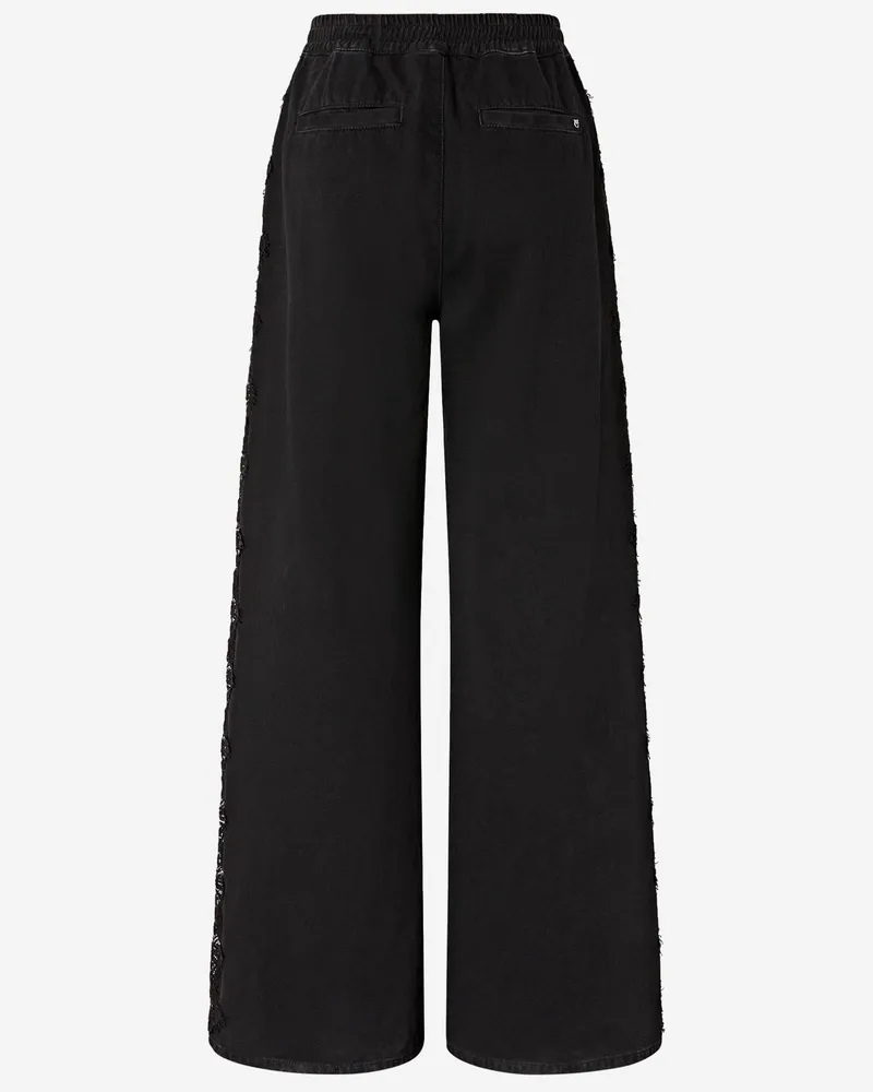 Pinko Women's Denim Trousers Black Cotton Black