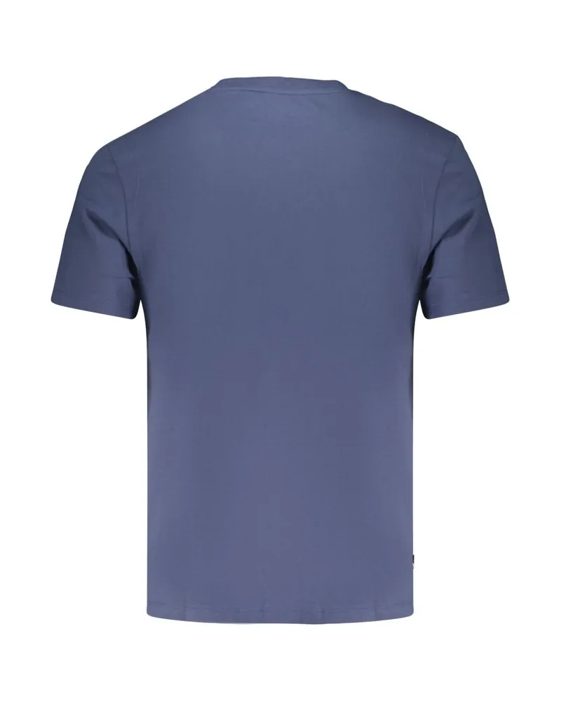 Timberland Logo-Print Cotton T-Shirt — Blue Blue