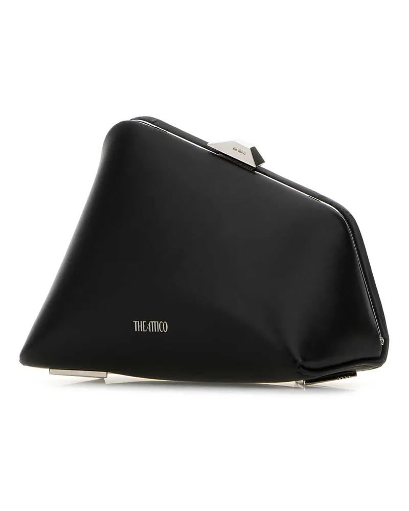 ATTICO Women's Black Leather Midnight Clutch Black