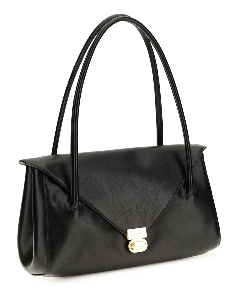 Marni East/West Shoulder Bag — Black Black
