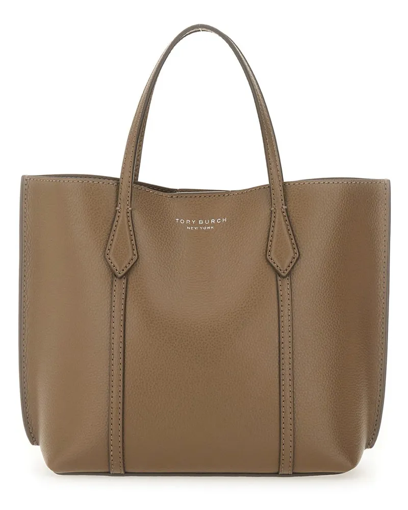 Tory Burch Women's Perry Shopping Bag Brown Leather Handbags Hand Brown