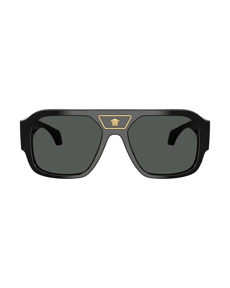 Versace Women's , Frame And Lens Black Sunglasses Black