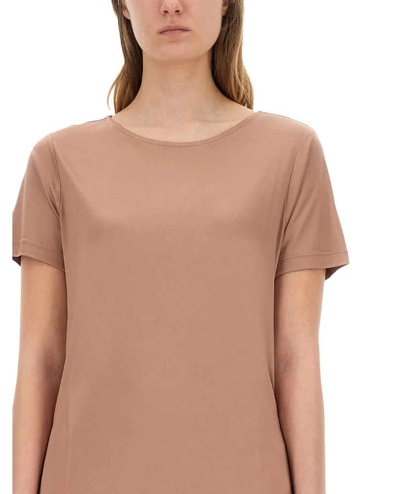 Fay Viscose T-Shirt — Beige Beige