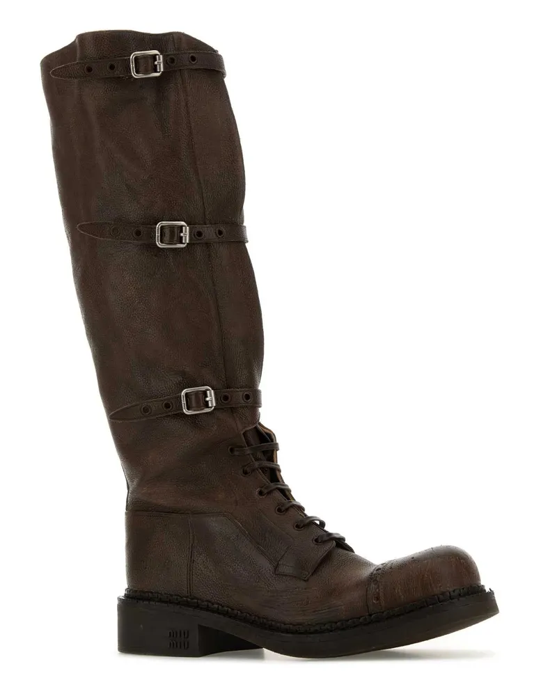 Miu Miu Boots — Brown Brown