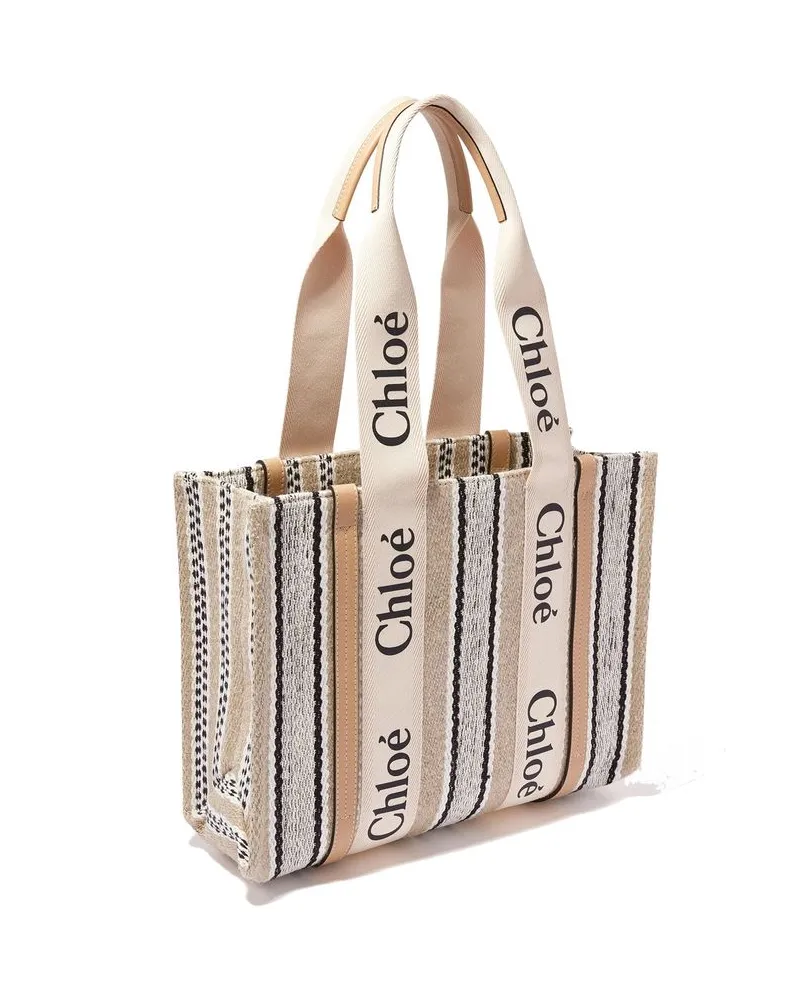 Chloé Women's Beige Linen Tote Bag Beige