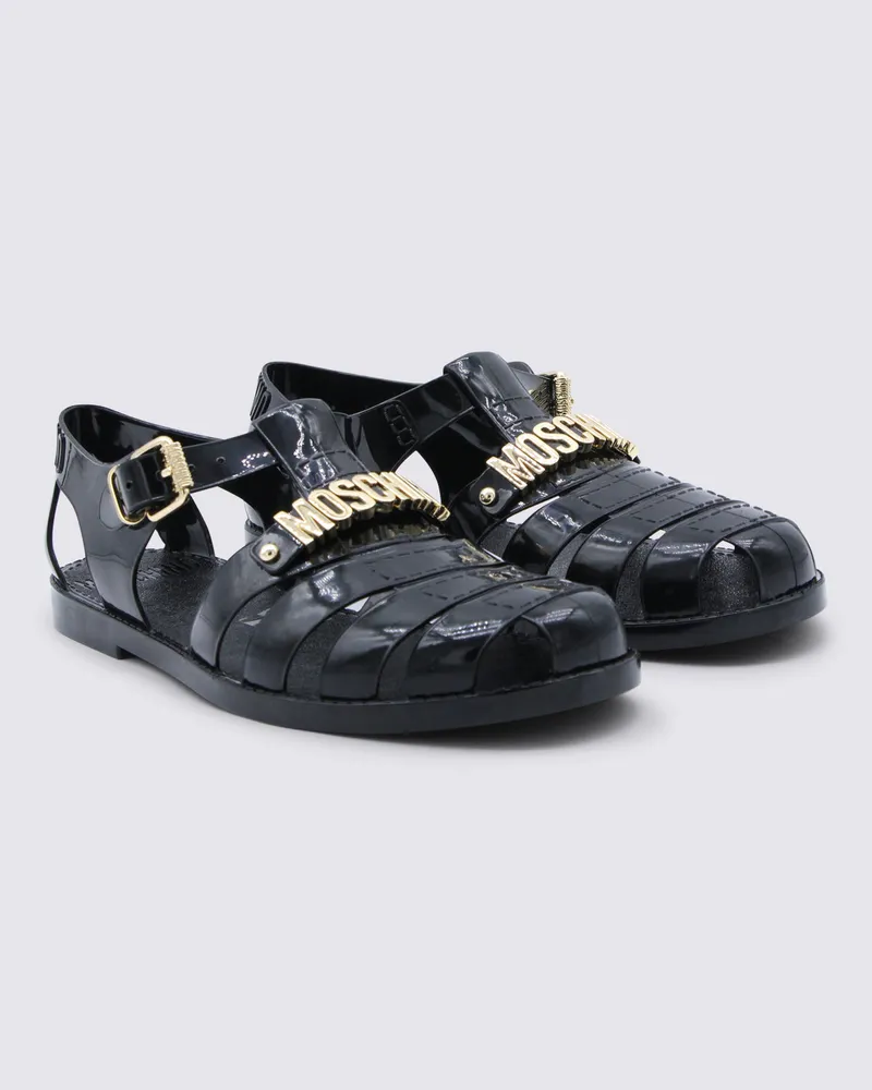 Moschino Men's Sandals Black _100 % El Black