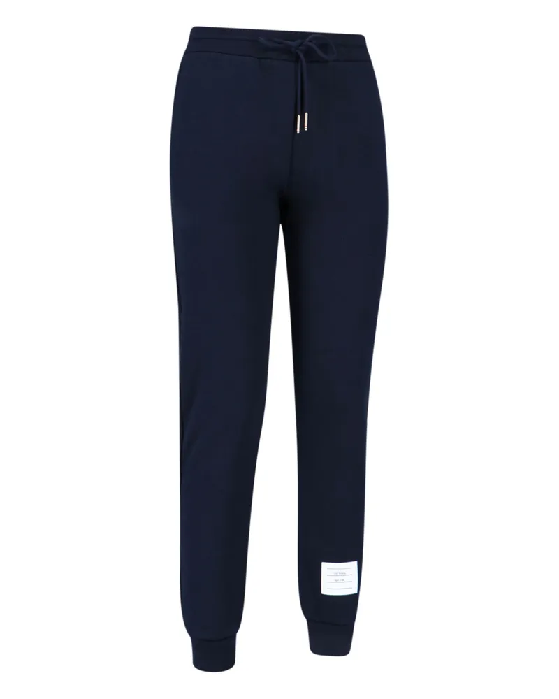 Thom Browne Women's Trousers Blue Cotton Navy